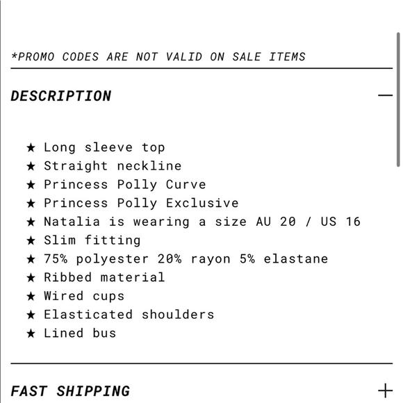 Princess Polly Becca Long Sleeve Crop Top in Orange Curve - Picture 9 of 10